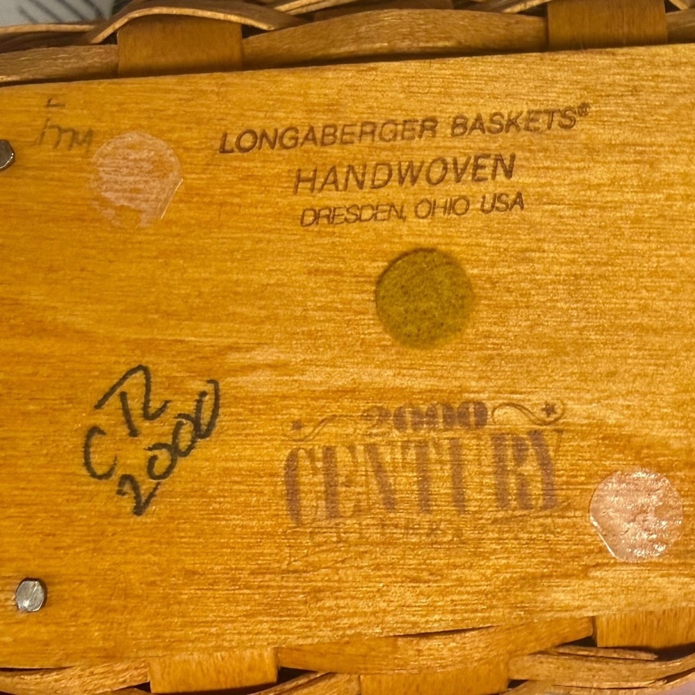 Longaberger 2000 Century Celebration Cheers Basket Lid Liner Protector Blue Star - Picture 4 of 5